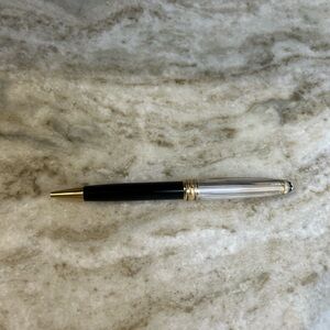 Montblanc Meisterstuck Silver 925 Stød Ballpoint Pen Germany Black METAL Estate